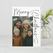 5枚のモダン写真のクリスマス シーズンカード (スタンド正面)