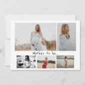 5枚の写真が母親を妊娠させる 案内状 (正面)