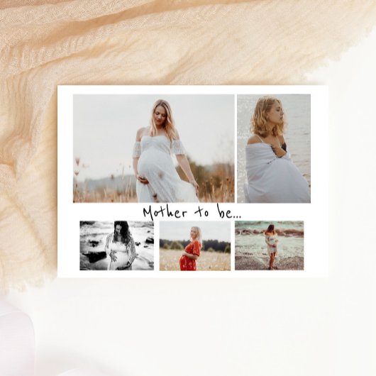 5枚の写真が母親を妊娠させる 案内状