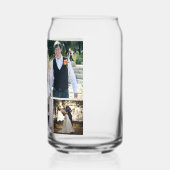 5枚の写真のコラージュ結婚を作成 ガラス缶 (左)