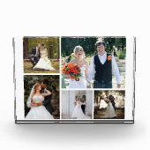 5枚の写真のコラージュ結婚を作成 フォトブロック (正面)