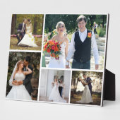 5枚の写真のコラージュ結婚を作成 フォトプラーク (側面)