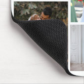 5枚の写真のコラージュ結婚を作成 マウスパッド (コーナー)