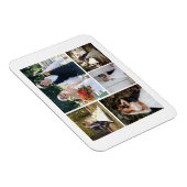 5枚の写真のコラージュ結婚を作成 マグネット (右側)