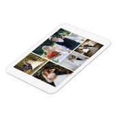 5枚の写真のコラージュ結婚を作成 マグネット (左側)