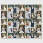 5枚の写真のコラージュ結婚を作成 ラッピングペーパー (フラット)