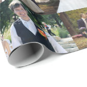 5枚の写真のコラージュ結婚を作成 ラッピングペーパー (ロールコーナー)