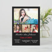 5枚の写真のコラージュ縦-広告 招待状 (スタンド正面)