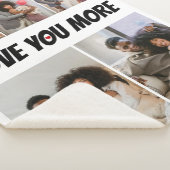 5枚の写真コラージュより愛 シェルパブランケット (3/4)