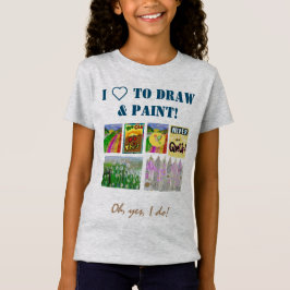 5枚の写真パネルとテキストテンプレートのカスタマイズ Tシャツ