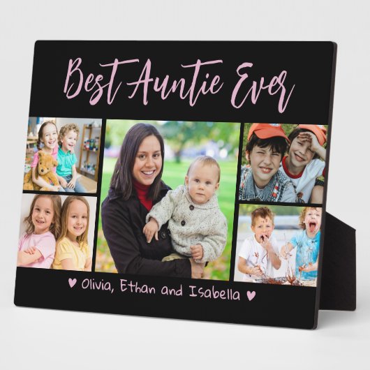 5枚の写真最高のコラージュを作成する フォトプラーク (側面)