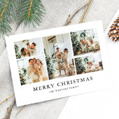 5枚の写真素朴シンプルミニマル予算クリスマス シーズンポストカード