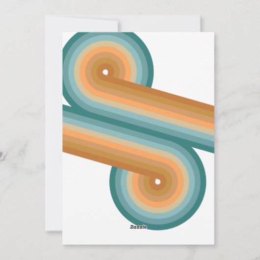 5枚の写真縁ど- Merry Christmasレトロラインアート シーズンカード (裏面)