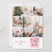 5枚の写真 アンティーク ピンクのくるみ割り人形 クリスマス (正面)