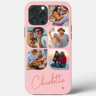 5枚の写真 モダン シンプル オリジナル 名前 iPhone 13 PRO MAXケース