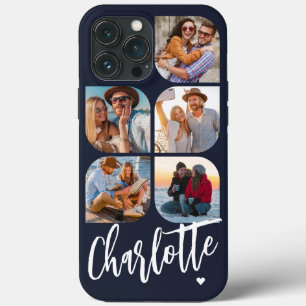 5枚の写真 モダン トレンディー シンプル オリジナル名入れ iPhone 13 PRO MAXケース