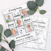 5枚エレガント写真お祝い記念 招待状