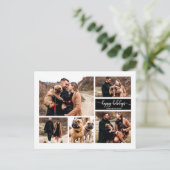 5枚フォトハッピーホリデーズコラモダンージブラック ポストカード (スタンド正面)