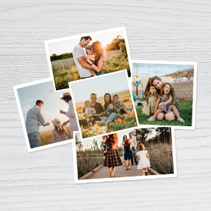 5枚モダンの写真カスタムコラージュ シール