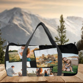 5枚モダンの写真カスタムコラージュ ダッフルバッグ