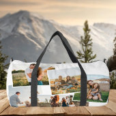 5枚モダンの写真カスタムコラージュ ダッフルバッグ