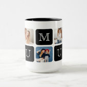 5枚モダン写真「♥ U Mum」ジャンボ15 oz.マグ マグカップ (中央)