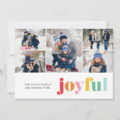 5枚数々のの写真のカラー「Joyful」ギャラリーフェスティバル シーズンカード (正面)