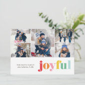5枚数々のの写真のカラー「Joyful」ギャラリーフェスティバル シーズンカード (スタンド正面)