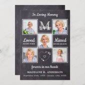 5枚素朴の写真追悼式 プログラム (正面/裏面)