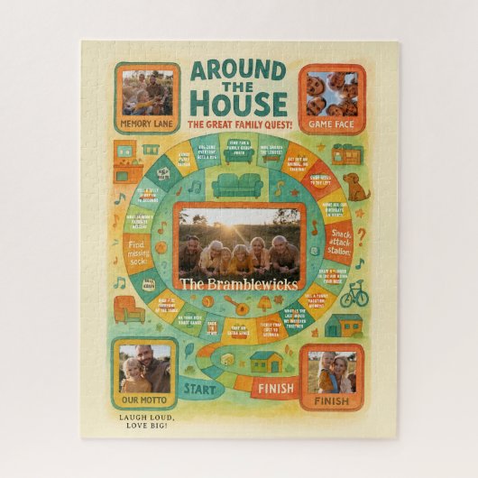 5枚 | カスタムファミリーゲームナイトパズル ジグソーパズル (縦)
