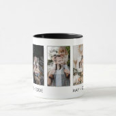 5枚(5)写真父の日の家族の写真と名前 マグカップ (中央)