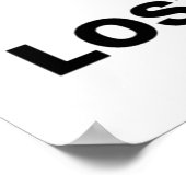 5次元失ったで?(ジオメトリキューブユーモア) ポスター (角)