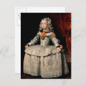 5歳のインファンタマルガリータポートレート ポストカード (正面/裏面)