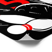 5歳のボーリング私の5転が誕生日 ポスター (角)