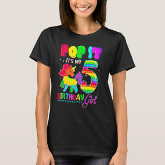 5歳のユニコーン お誕生日おめでとう 5歳の誕生日 女子 Tシャツ