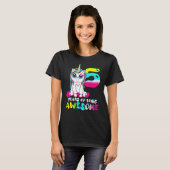 5歳の女の子 かわいいユニコーン 5歳の誕生日 Tシャツ (正面フル)