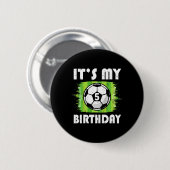 5歳の子供 サッカー選手 5歳の誕生日 お祝い 缶バッジ (正面&裏面)