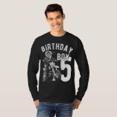 5歳の子供 – 誕生日少年 – ダートバイク – モーター Tシャツ (正面フル)