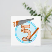 5歳の少年誕生日ツール 招待状 (スタンド正面)