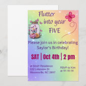 5歳の年を迎える 招待状 (正面/裏面)