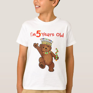 5歳の王室のなくまの誕生日 Tシャツ