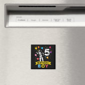 5歳の男の子宇宙飛行士 5歳の誕生日 男の子 マグネット (インサイチュ (食洗機))