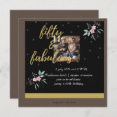 5歳の素晴らしい誕生日 招待状 (正面/裏面)