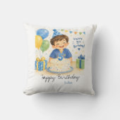 5歳の誕生日おめでとう クッション (正面)