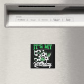 5歳の誕生日おめでとう サッカー少年 5歳児 マグネット (インサイチュ (食洗機))