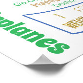 5歳の誕生日のサインのポスターのバナーのマイルストーン ポスター (角)