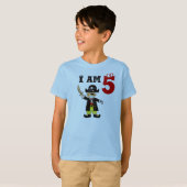 5歳の誕生日の少年 Tシャツ (正面フル)