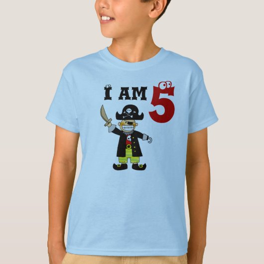 5歳の誕生日の少年 Tシャツ (正面)