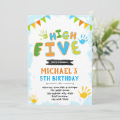 5歳の誕生日の招待状 招待状 (スタンド正面)