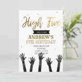 5歳の誕生日の招待状 招待状 (スタンド正面)